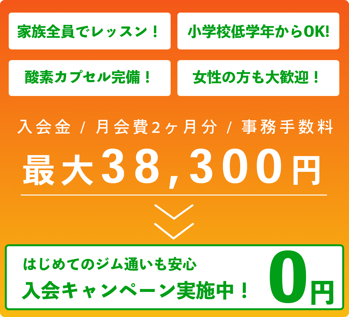 入会キャンペーン
